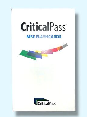 2022-2023 Critical Pass MBE Flashcards - UBE Bar Exam Prep